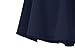 Urban CoCo Women's Basic Versatile Stretchy Flared Casual Mini Skater Skirt (Small, Navy Blue)