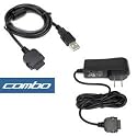 Bargaincell- Accessory Bundle Kit for Microsoft Zune Mp3 Music Player -Home Wall Travel Ac Charger + 2.0 Sync and Charger USB Data Cable