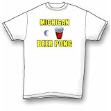 Michigan Beer Pong (2) T-Shirt Standard Cotton