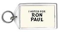 I voted for Ron Paul Keychain