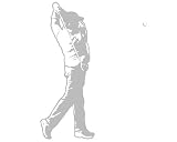 Sudden Shadows Golfer Golf Sport Huge Wall Mural