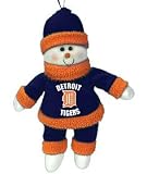 Detroit Tigers 10" Snowflake Friends Festive Plush Snowmen Make Great Friends For Anyone