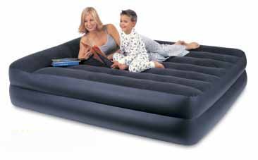 Intex Inflatable Raised Pillow Rest Airbed Air Mattress Bed