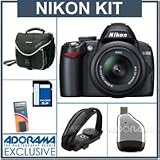 31ckmcn7tkL. SL160  #>> Nikon D3000 10.2 MP DSLR Camera w/ 18 55mm f/3.5 5.6G AF S DX VR Lens   USA Warranty   with 8GB SD Memory Card, Spare EN EL9 Lithium Ion Rechargeable Battery,Slinger Camera Bag, USB 2.0 SD Card Reader, Camera Grip Hand Strap Reviews