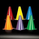 Dozen Assorted Plastic Traffic Cones [Toy]