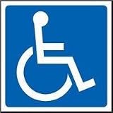 HANDICAP SYMBOL 6 x 6 Dura Plastic 7 Yr Sign
