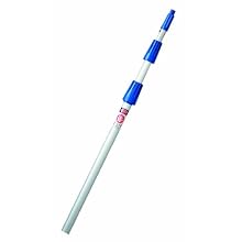Continental 2550-18, Aluminum 2 Sections Telescopic Pole with Threaded/Tapered End Cone, 6'-18' Reach (Case of 3)
