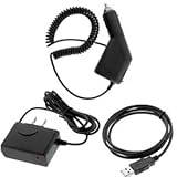 Car+Wall+USB Charger Cable for BlackBerry Bold 9700 9650 Tour 9630 Curve 85 ....
