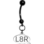 Text Message L8r Belly Ring