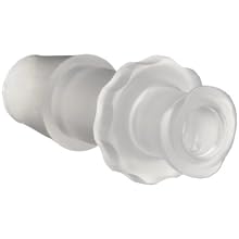 Value Plastics Natural Polypropylene Tube Fitting, Female Luer Thread Style to Barbed Coupler, Tube ID