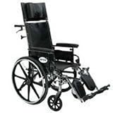 Drive Medical Viper Plus Reclining Wheelchair with Flip Back Full Arms - 1 Ea, PL418RBDFA