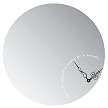 Moments Mirrored Clock with Black Hands