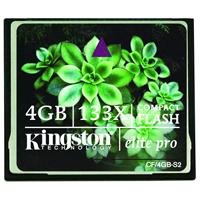 Kingston CF 4GB-S2 4GB Elite Pro CompactFlash Card 133x