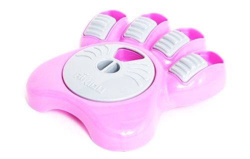 Dog Bowl Aikiou Puzzle Pet Food Bowl Feeder Pink