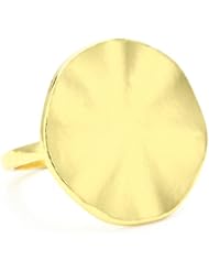 gorjana "Chloe" Gold-Plated Irregular Disc Ring