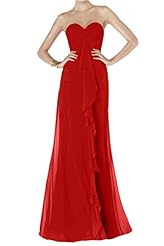 Sweetheart Chiffon Evening Dress/Bridesmaid Dress/Prom Dress/Maxi Dress 