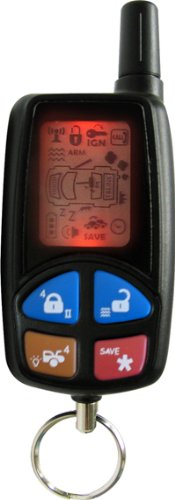 Megatronix - TW72 - 4 Button 2 Way LCD Paging Replacement Transmitter Remote 433 MHz. - FCC ID# H5OTR17 or H50TR17 - Compatible With Megalarm, Viking, Autopage, Marksman, Alert, Bulldog, Code Alarm