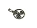 Celtic Triskelion Silver Plated Pendant, 7/8"