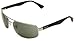 Ray-Ban Men's RB3445 Metal Rectangular Sunglasses