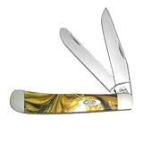 Case Cutlery Trapper 2 Blade Knife, White Buffalo