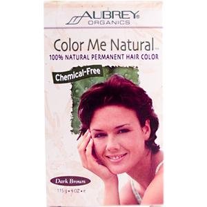 Aubrey Organics Color Me Natural, 100% Natural Permanent Hair Color, Dark Brown, 4 oz (115 g) by ClubNatural