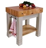 John Boos & Co. American Heritage Collection Albaster Butlers Block 30x24x5-in.