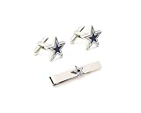 Dallas Cowboys Cufflinks and Tie Bar Gift Set