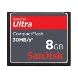 Sandisk 8GB Ultra CF memory card - 30MB/s 200x (SDCFH-008G, Retail Package)