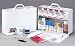 2 Shelf industrial station- 515 piece- metal cabinet w/ 8 pocket vinyl liner- 1 ea. At Home Emergency