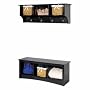 Prepac Sonoma 3-Cubbie Bench, Black