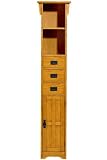 Craftsman Linen Storage Cabinet With Wood Door