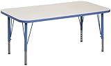 Tot Mate 1000 Series 4Ft. Adjustable Rectangle Play Table