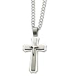Stainless Steel Cross Pendant Necklace