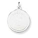 boston terrier - Sterling Silver BoSton Terrier Disc Charm with 20 inch Sterling Silver Chain