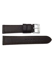 Swiss Army Genuine Smooth Leather Dark Brown Airboss Mach 3 Series 22mm Watch Band