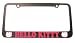 Hello Kitty License Plate Frame BLACK with Hot Pink Letering