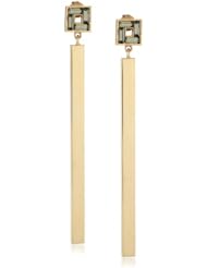 Kelly Wearstler Wilton 18k Gold Crystal Baguette Earrings