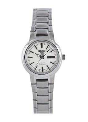 Seiko Women's SYME39K1 Seiko 5 Automatic Light Silver Dial Stainless Steel Watch