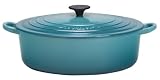 Le Creuset Enameled Cast-Iron 6-3/4-Quart Wide French Oven, Caribbean