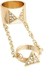 Spike Stone Two Ring with Chain / AZRIFR141-GCL