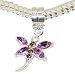Jewelry : LovingtheBead © Lilac Gem-Set Dangle Dragonfly Slide-on & Slide-Off Bead Charm