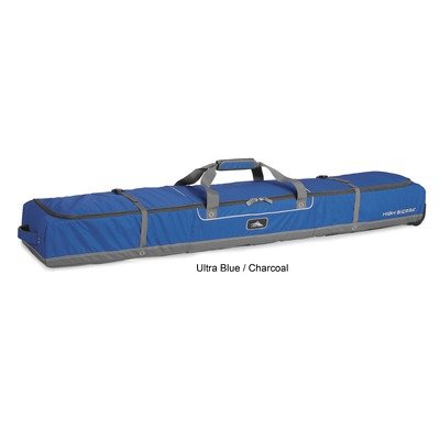 High Sierra Deluxe Whld Double Ski Bag Ski Bag, Ultra Blue/Charcoal