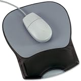 Compucessory Mouse Mat Pad with Wrist Rest Gel Black Ref CCS55302