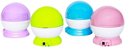 New Night Light Lamp Rotary Flashing Starry Star Moon Sky Cosmos Projector House Decor Light (Purple)