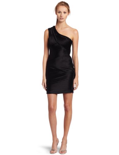 BCBGMAXAZRIA Womens Eden One-shoulder Cocktail Dress