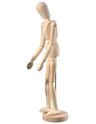 Wooden Human Mini Mannequin (Unisex) 12 Inches Tall