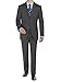 Bianco B Men's Suit Two Button Jacket 2 Piece Plaid Modern Fit Suits
