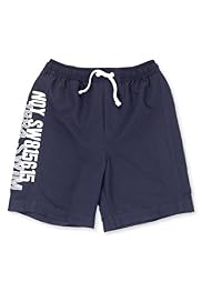Contrast Drawstring Panelled Swim Shorts