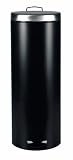 Brabantia Pedal Bin, 20 litre, Slimline, metal bucket, with matt steel lid Matt Black
