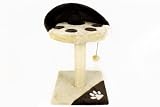 Cat Kitten Bed House Scratch Post Scratching And Toy Cream Brown